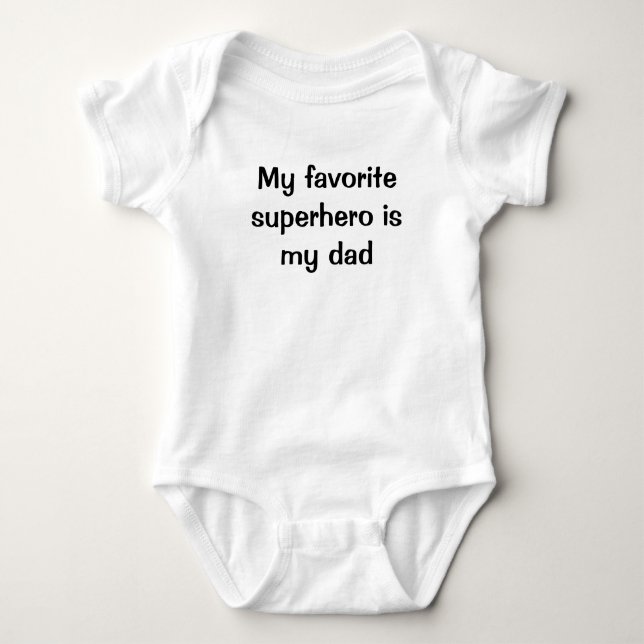 Min favoritsuperhjälte är min pappa tee (Framsida)