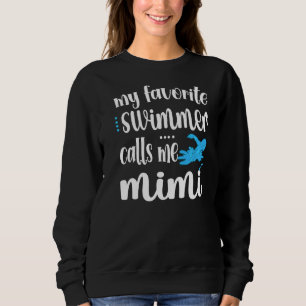 Min favoritsvimmer kallar mig Simma Mimi Swimmer M T Shirt