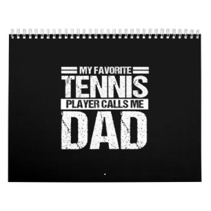 Min favorittennis Player anropar mig Pappa Kalender