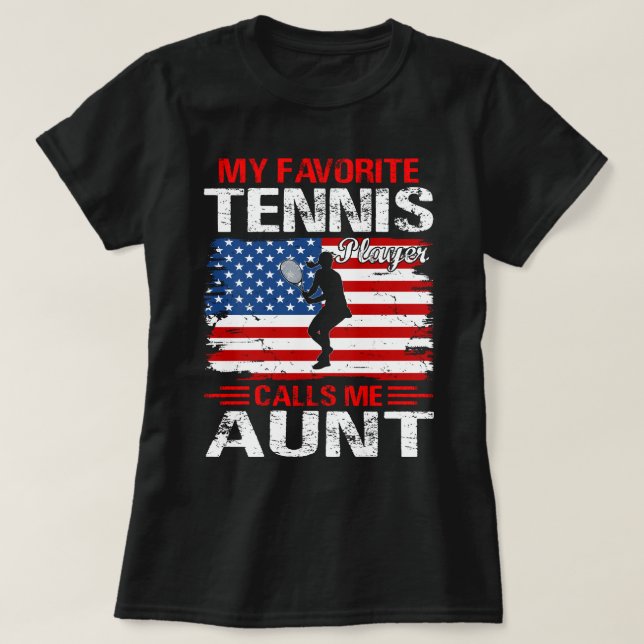 Min favorittennis Player ringer mig MOSTER T Shirt (Design framsida)