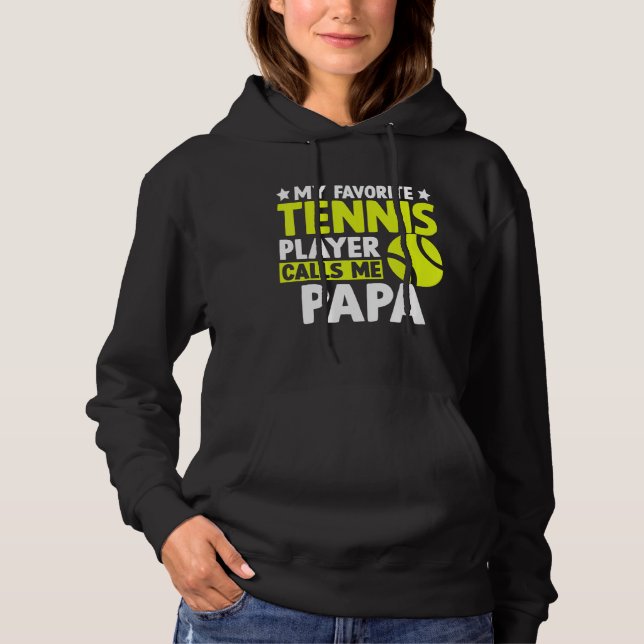 Min favorittennis ringer mig Fars dag Pappa T Shirt (Framsida)