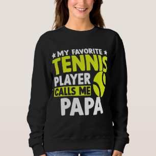 Min favorittennis ringer mig Fars dag Pappa T Shirt