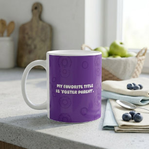 Min Favorittitel Är Fosterförälderdesign Kaffemugg