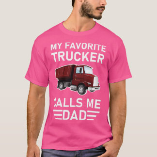 Min favoritTrucker kallar mig Pappa T Shirt