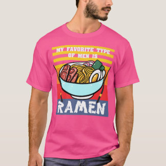 Min favorittyp Manar är Ramen, Retro Japanska V T Shirt