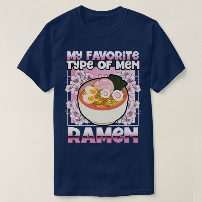 Min favorittyp Manar Ramen 1007 T Shirt (Design framsida)