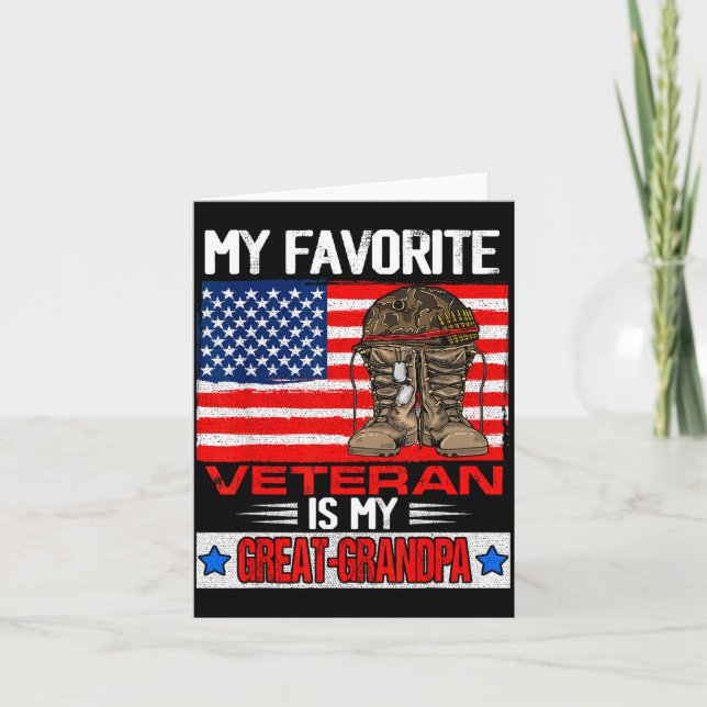 Min favoritveteran är min farfars militär G Kort (Framsida)