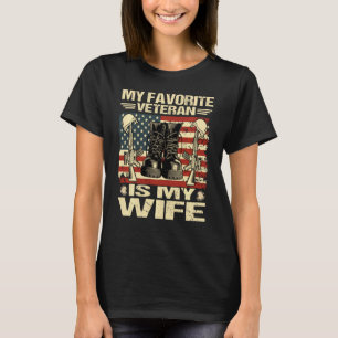 Min favoritveteran är min fru.. t shirt