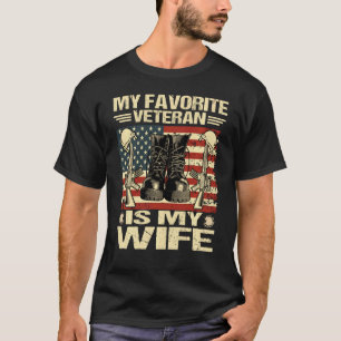 Min favoritveteran är min fru.. t shirt