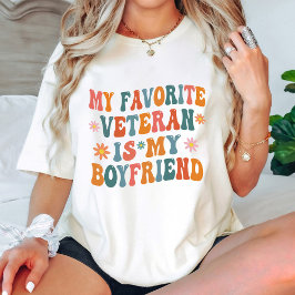 Min favoritveteran är min govän Groovy White T Shirt