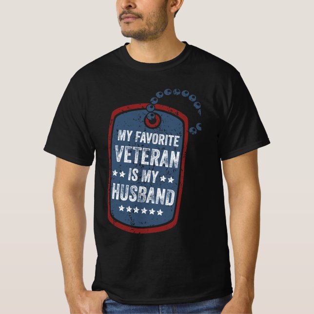 Min favoritveteran är min make, Veteran Maka T Shirt (Framsida)