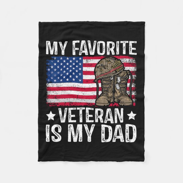 Min favoritveteran är min militära veteran i Pappa Fleecefilt (Framsidan)