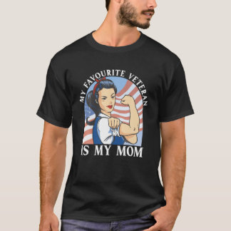 Min favoritveteran är min militära veterinär i Mam T Shirt