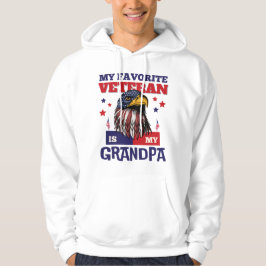 Min favoritveteran är min morfar Veterans Day USA Hoodie