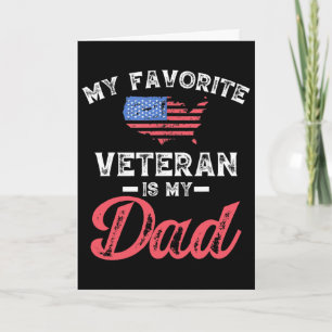 Min favoritveteran är min pappa militära veteraner kort