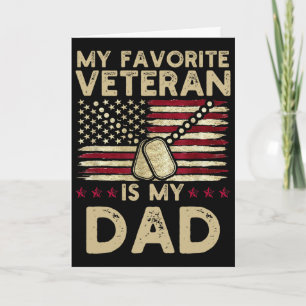 Min favoritveteran är min pappa Militära veteraner Kort
