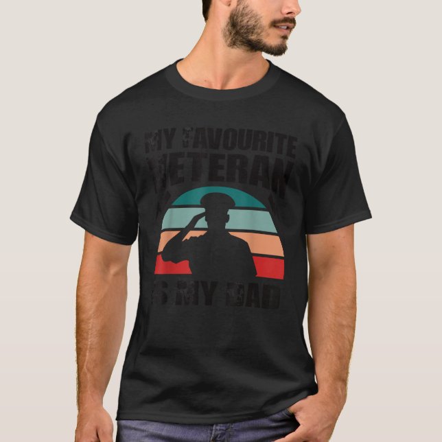 Min favoritveteran är min Pappa T Shirt (Framsida)
