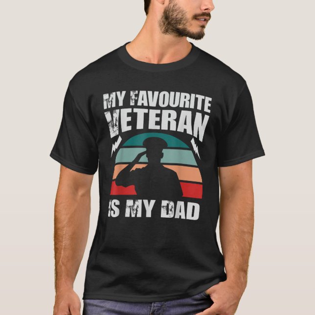 Min favoritveteran är min Pappa T Shirt (Framsida)