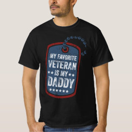 Min favoritveteran är min pappas presentidé t shirt