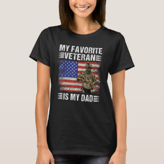Min favoritveteran är Pappa Far-veteranernas dag T Shirt