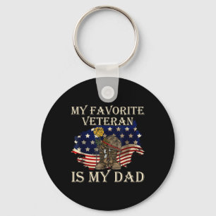 Min favoritveteran är Pappa-veteranernas dag Nyckelring