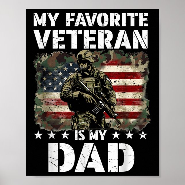 Min favoritveteran är Pappa-veteranernas dag Poster (Framsidan)