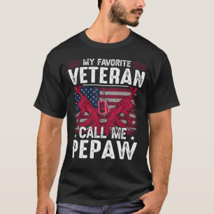 Min favoritveteran kallar mig PEPAW Veteran Day T Shirt