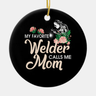 Min favoritwalder kallar mig Mamma Julgransprydnad Keramik