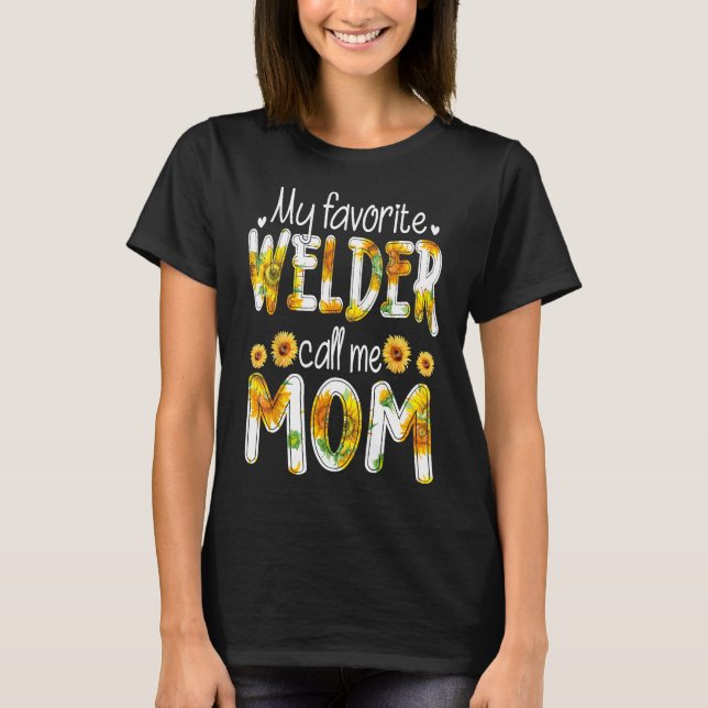 Min favoritwalder kallar mig Mamma Shirt Mor Day T (Framsida)