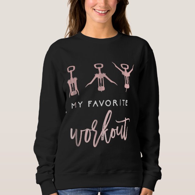 Min favoritworkout Vin-träning T Shirt (Framsida)