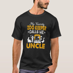 Min favoritzoo Keeper kallar mig farbror Animals K T Shirt