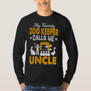 Min favoritzoo Keeper kallar mig farbror Animals P T Shirt