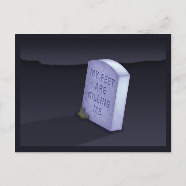 Min Feet dödar mig vykort (Framsida)