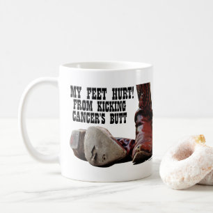 Min feet Ontr från att du plockar cancerknapp Kaffemugg