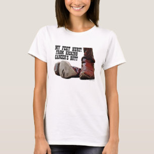 Min feet Ontr från att du plockar cancerknapp Tee Shirt