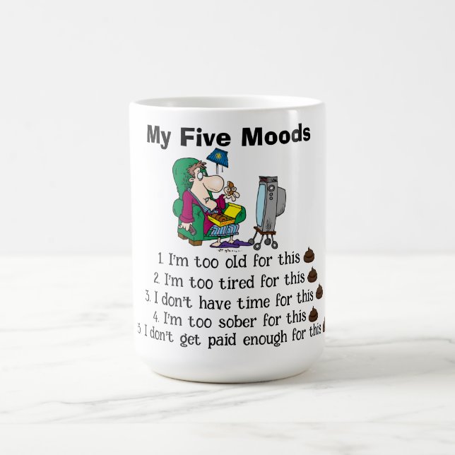 Min fem moods-kaffe Mugg (Center)