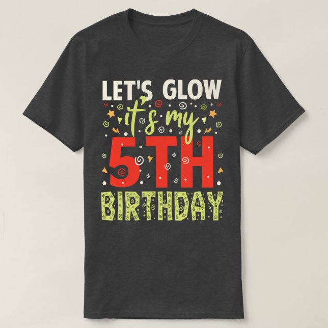 Min femte födelsedag t shirt (Design framsida)
