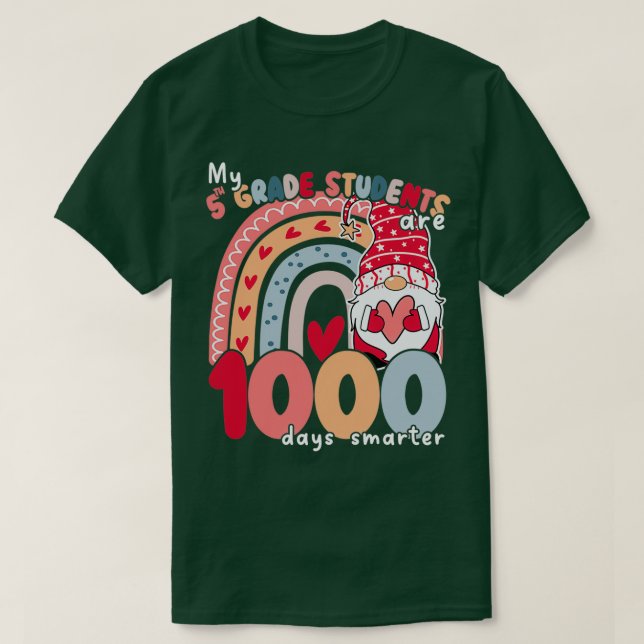 Min femte Studenter i Klass är 1 000 dagar smartar T Shirt (Design framsida)