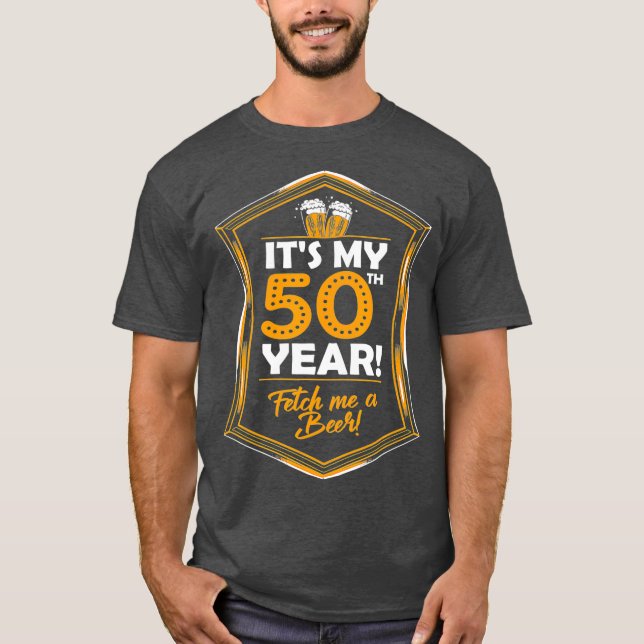 Min femtionde födelsedag t shirt (Framsida)