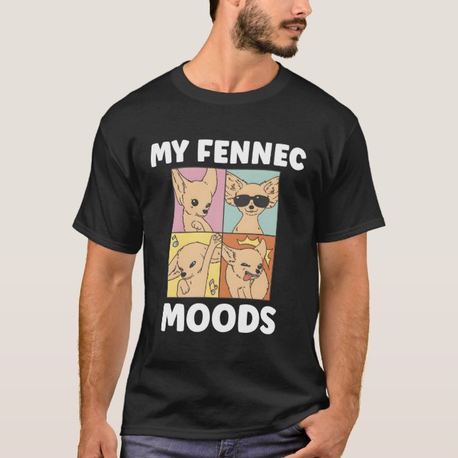 Min Fennec Moods Fennec Fox T Shirt (Framsida)