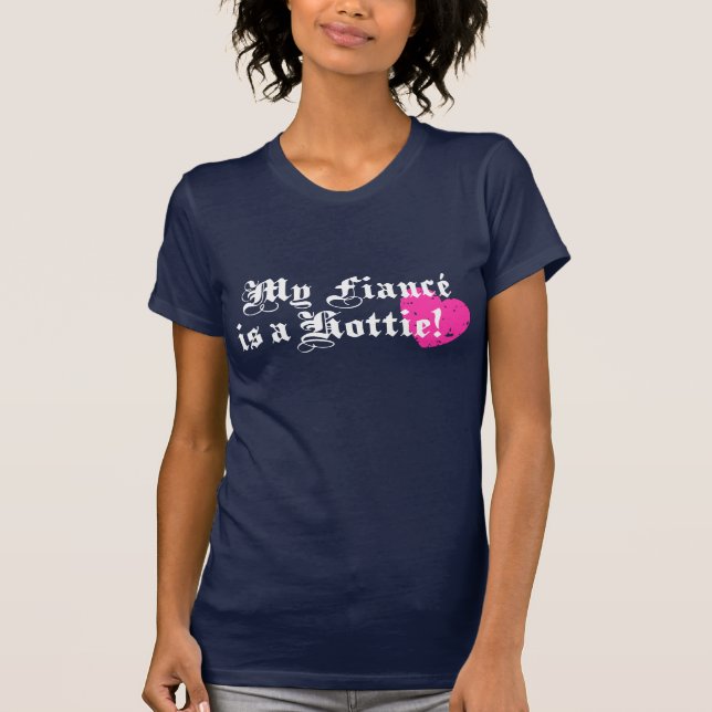 Min Fiance är en Snygging T-shirt (Framsida)