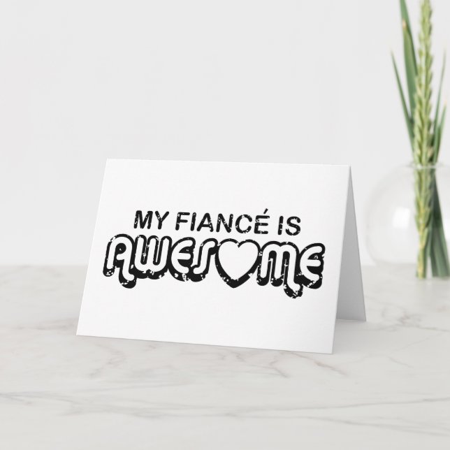 Min Fiance är Fantastisk Helgkort (Framsida)