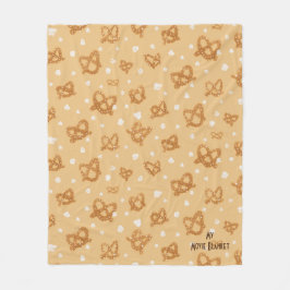 Min filmovie Blanket - Pretzels & Popcorn Snacks Fleecefilt