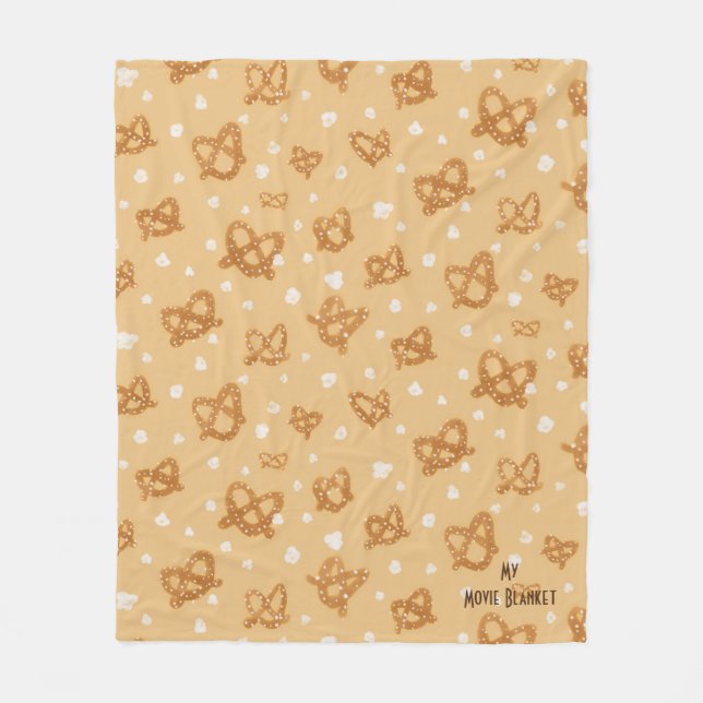 Min filmovie Blanket - Pretzels & Popcorn Snacks Fleecefilt (Framsidan)