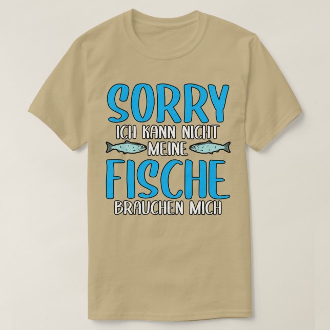 Min fisk behöver mig Aquarist Fish Farm T Shirt (Design framsida)
