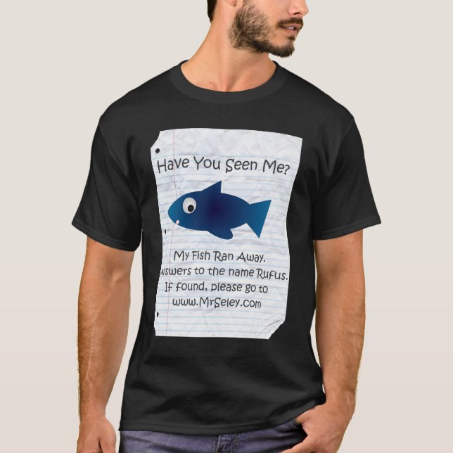 Min fisk körde bort tee shirt (Framsida)