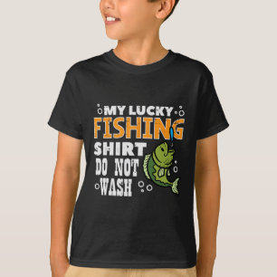 Min fiskebåt Tvättar inte en fin fiskvinkel T Shirt