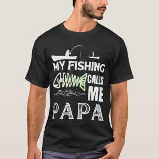 Min fiskekompis kallar mig pappa Rolig fiskare pap T Shirt