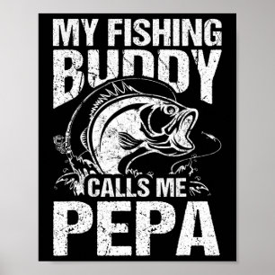 Min fiskeledja kallar mig Pepa Fars dag Fisher Poster