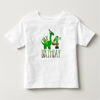 Min fjärde födelsedag Dinosaur Party T Shirt